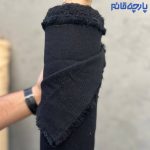 پارچه جین مشکی آبشور شده کج راه ۲