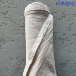پارچه جین کرم سنگشور شده کج راه