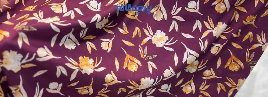 پارچه بهاره تابستانه طرح دار گل دار قرمز