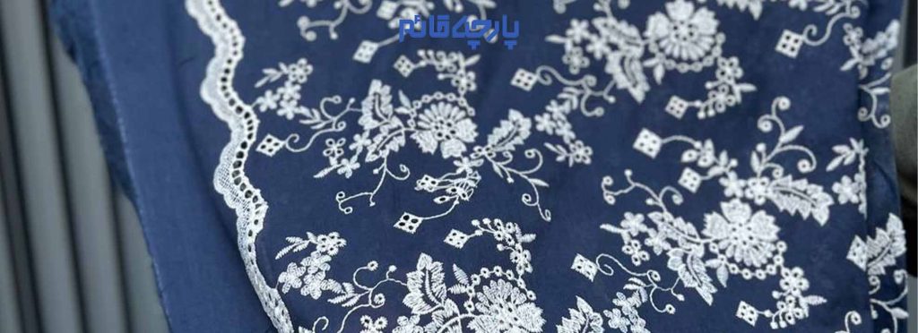 پارچه لینن طرح دار گل دار