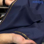 پارچه مردانه فاستونی مطهری فیلافیل سرمه ای ۴۵ :۵۵ درصد پشم و ترویرا