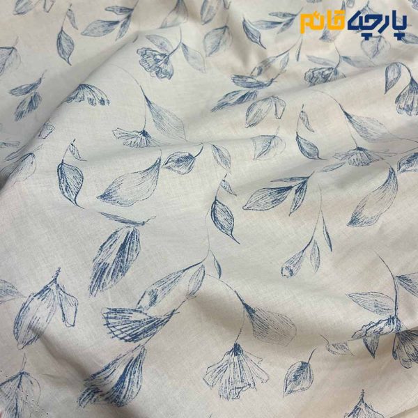 پارچه بهاره و تابستانه وال طرحدار کره زمینه صورتی روشن گل سرمه ای