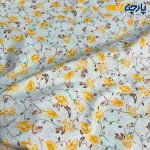 زمینه آبی فیروزه ای روشن گل زرد 1