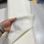 پارچه بهاره تابستانه لینن ایتالیایی رنگ کرم شیری2