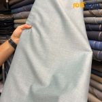 پارچه مردانه پیراهنی مردانه ساده تترون تایلندی بافت خاویاری درشت رنگ سبز نقره ای خاص
