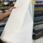 پارچه لینن ساده سفارشی سافت بافت رنگ سفید آفوایت