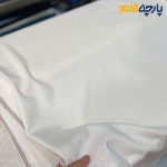 پارچه لینن ساده سفارشی سافت بافت رنگ سفید آفوایت