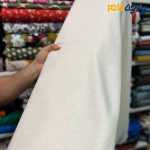 پارچه لینن ساده سفارشی سافت بافت رنگ کرم نچرال (طبیعی)