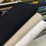 پارچه لینن ساده کروکه بافت رنگ سفید