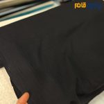 پارچه لینن ساده کروکه بافت رنگ مشکی