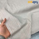 پارچه لینن طرحدار طرح از خود کره ای رنگ کرم روشن