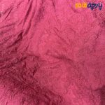 پارچه بهاره و تابستانه وال خامه دوزی ژاپنی رنگ سرخابی طرح بته جقه حاشیه دار