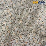 پارچه بهاره و تابستانه وال طرحدار کره ای گل ریز قهوه ای نارنجی