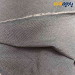 پارچه بهاره و تابستانه کتان نخ ساده ریز بافت رنگ کرم و طوسی فیلی