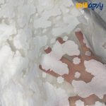 پارچه مجلسی دانتل اورگاندی ایتالیایی طرح گل ریز و درست خاص رنگ سفید