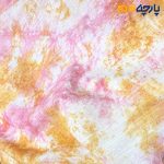 ارچه بهاره و تابستانه لینن طرحدار کره ای زمینه طرح از خود آب رنگی