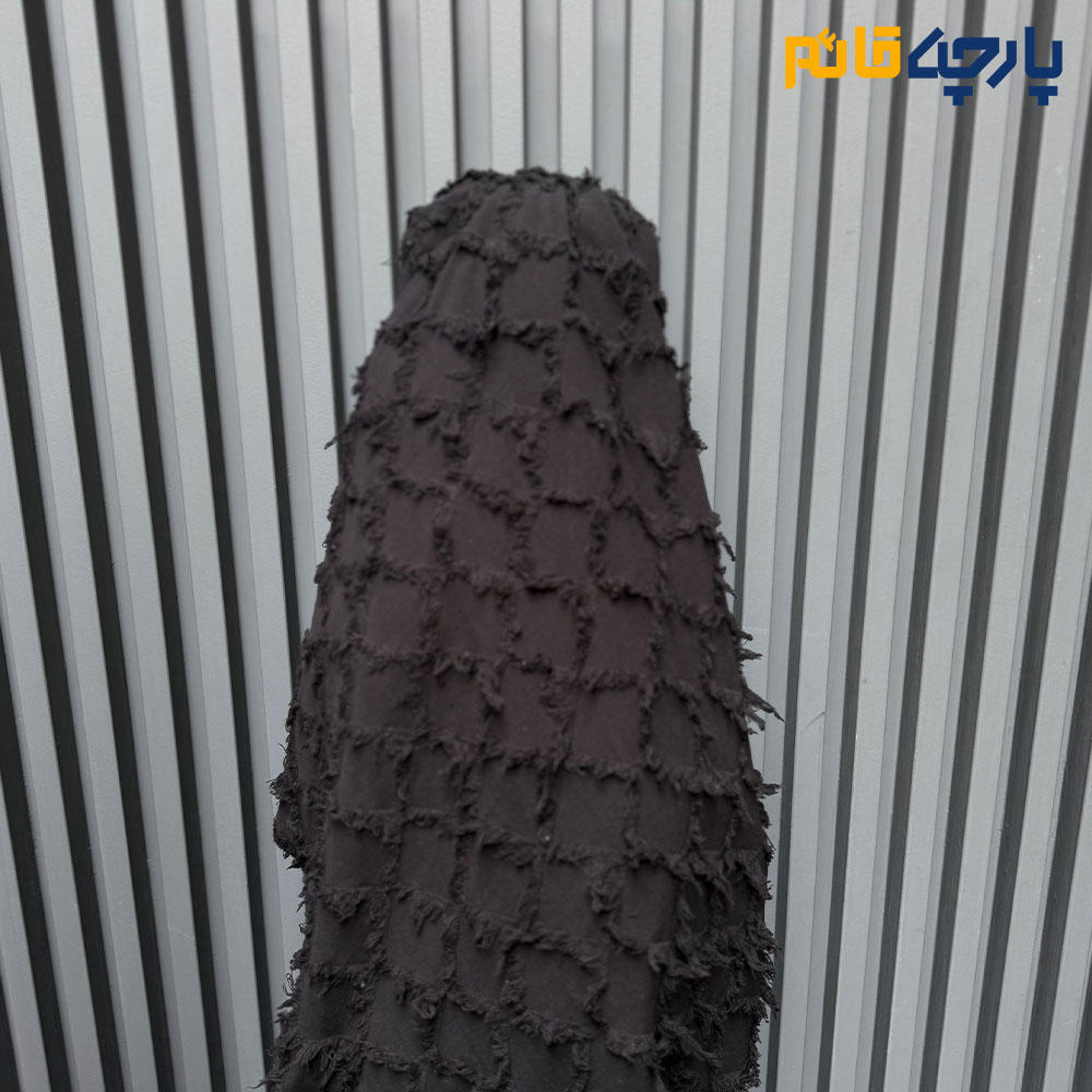 پارچه پاییزه زمستانه لینن پاییزه ریشه دار برجسته رنگ مشکی