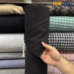 پارچه پا ییزه و زمستانه فوتر مشکی دو طرف کوبیده