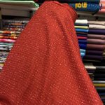پارچه پاییزه و زمستانه شانل پشمی سفارشی رنگ قرمز پاییزی
