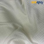پارچه پاییزه و زمستانه شانل پشمی سفارشی رنگ سفید آفوایت