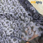 پارچه مجلسی تور کتان ایتالیایی خامه دوزی جین خاص