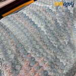 پارچه بهاره و تابستانه میسونی کره ای رنگ خاص آبی طوسی و کرم