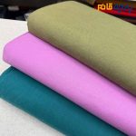 پارچه بهاره تابستانه لینن ساده رنگ ارغوانی عرض ۱۵۰
