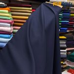پارچه مجلسی کرپ ساده اندونزی رنگ سرمه ای عرض ۱۵۰