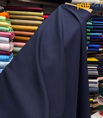 پارچه مجلسی کرپ ساده اندونزی رنگ سرمه ای عرض ۱۵۰