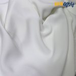 پارچه مجلسی کرپ ساده اندونزی رنگ سفید آفوایت