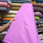 پارچه بهاره تابستانه لینن ساده رنگ ارغوانی عرض ۱۵۰