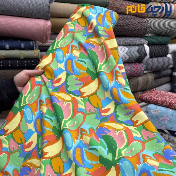 پارچه وال طرحدار کره ای طرح رنگی رنگی