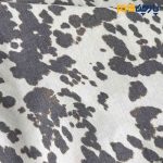 پارچه بهاره و تابستانه لینن طرحدار زمینه کرم طرح شینس قهوه ای
