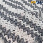 میسونی بهاره ایتالیایی طرح برجسته رنگ آبی جین و سفید