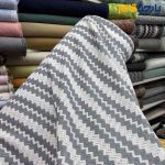 میسونی بهاره ایتالیایی طرح برجسته رنگ آبی جین و سفید