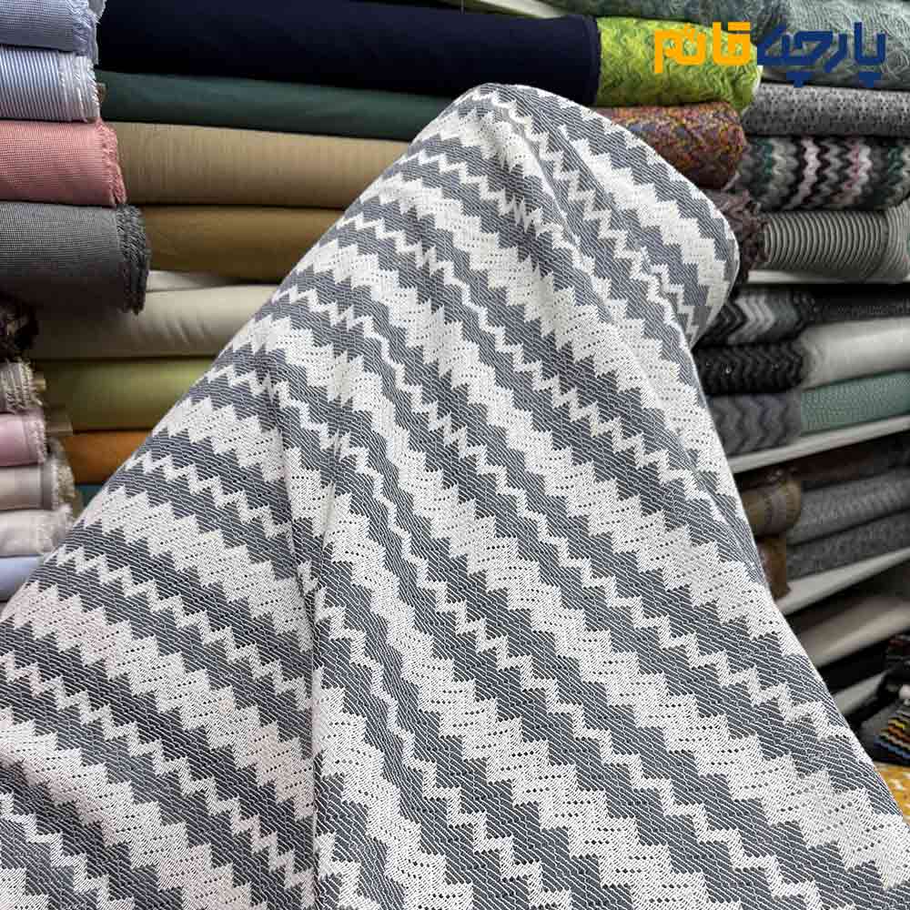 میسونی بهاره ایتالیایی طرح برجسته رنگ آبی جین و سفید