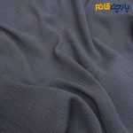 پارچه لینن ساده کرشه رنگ سرمه ای