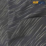 پارچه مجلسی ژاکارد نخ خاص ۲ رو رنگ سرمه ای طرح خطی