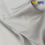 پارچه لینن طرحدار طرح از خود راه راه رنگ کرم خاص متوسط
