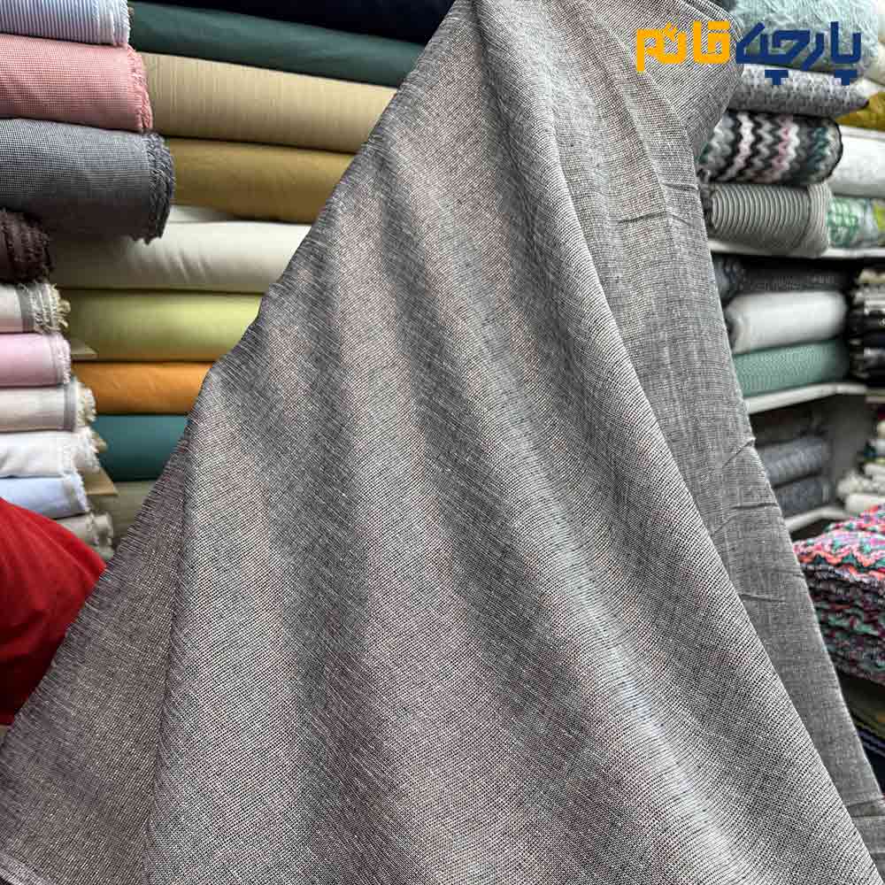پارچه مجلسی تور کتان لمه بافت رنگ نسکافه ای نقره ای پارچه مجلسی تور کتان لمه بافت رنگ نسکافه ای نقره ای