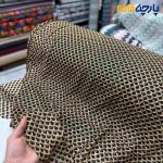 پارچه بهاره و تابستانه میسونی طرح ریز طلایی مشکی