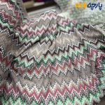 پارچه بهاره و تابستانه میسونی طرح متوسط سبز و صورتی