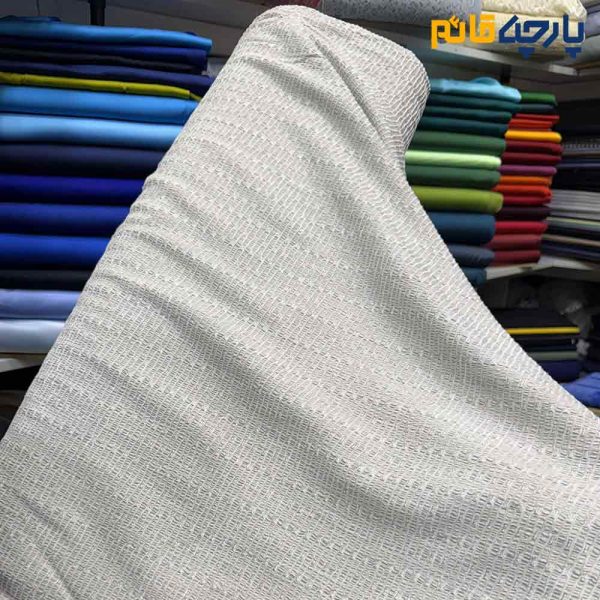 پارچه مجلسی ژاکارد بیسیک رنگ طوسی راه مخمل