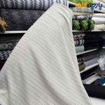 پارچه پاییزه زمستانه لینن پاییزه دیپلمات رنگ کرم روشن خط مشکی