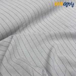 پارچه پاییزه زمستانه لینن پاییزه دیپلمات رنگ آبی روشن خط مشکی