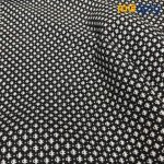 پارچه پاییزه و زمستانه شانل پشمی سفید مشکی طرح ریز
